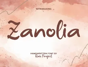 ZanoliaDemo font