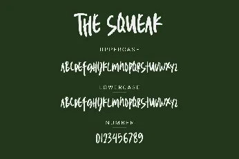 The Squeak Demo font