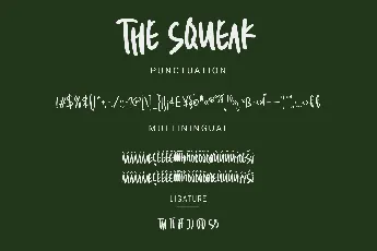 The Squeak Demo font