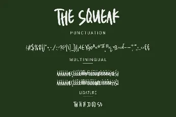 The Squeak Demo font