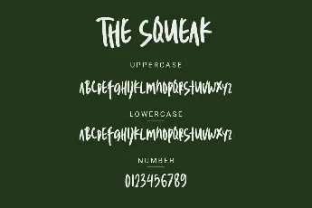 The Squeak Demo font