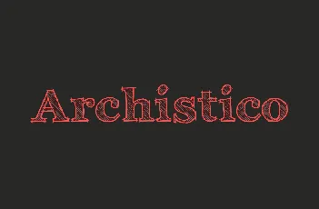 Archistico font