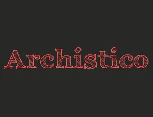 Archistico font