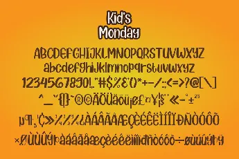 Kids Monday font