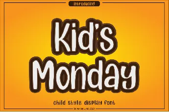 Kids Monday font