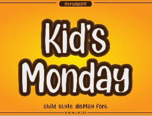 Kids Monday font