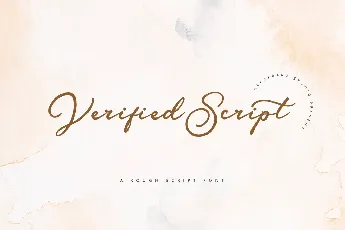 Verified Script font