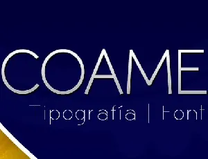 Coamei font