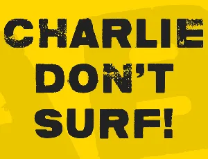 Charlie don't surf! font