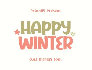Happy Winter font