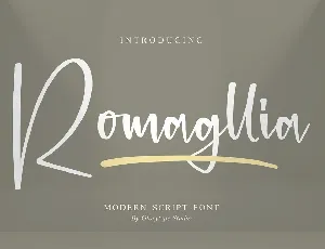 Romagllia font