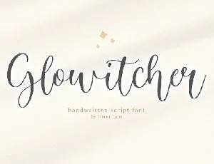 Glowitcher font