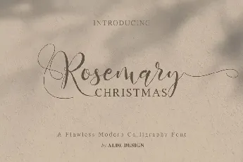 Rosemary Christmas font