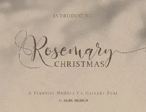 Rosemary Christmas font