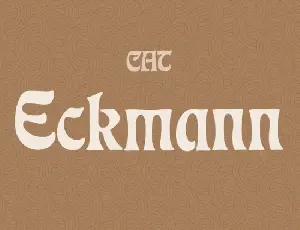 CAT Eckmann Display font