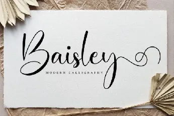 Baisley Calligraphy font