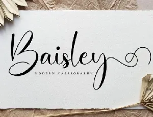 Baisley Calligraphy font