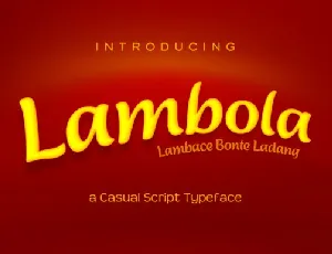 Lambola font