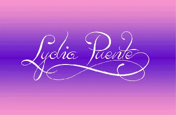 Lydia Puente font