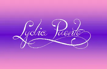 Lydia Puente font