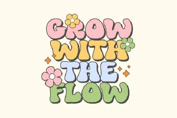 Funky Flower Display font