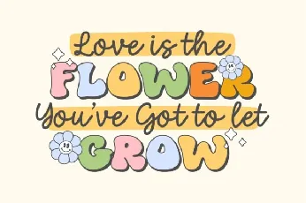 Funky Flower Display font