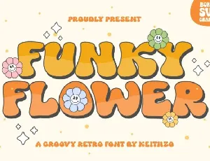 Funky Flower Display font