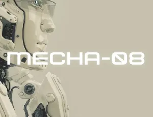 Mecha-08 font