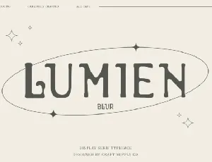 Lumien Blur font