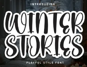 Winter Stories Display font