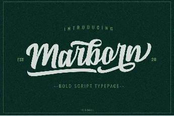 Marborn Bold Script Typeface font