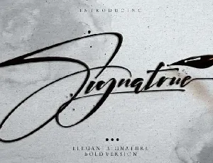 Signatrue font