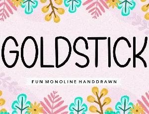 GOLDSTICK font