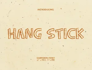 Hang Stick Demo font