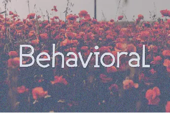 Behavioral font