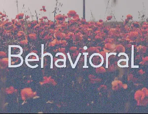 Behavioral font