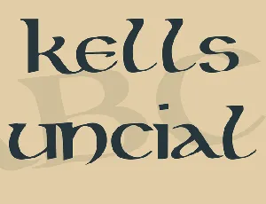 Kells Uncial font