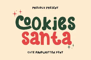 Cookies Santa font