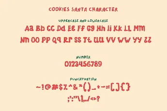 Cookies Santa font