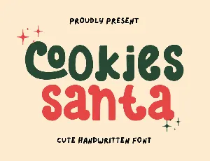 Cookies Santa font