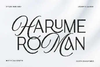 Harume Roman font