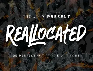 Reallocated font