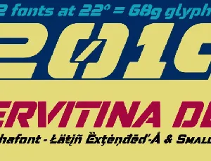 Pervitina Dex Typeface font