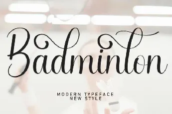 Badminton Script font