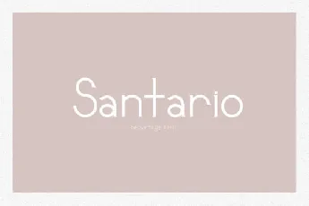 Santario font