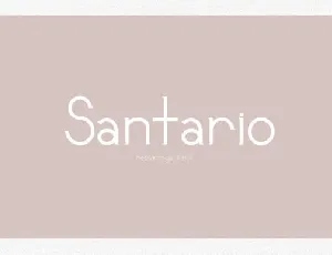 Santario font