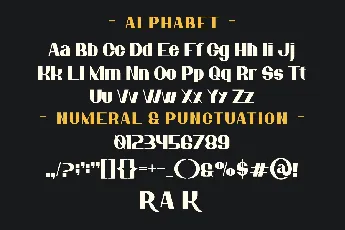 Bearus font