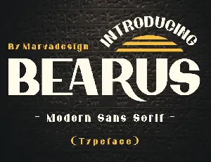 Bearus font