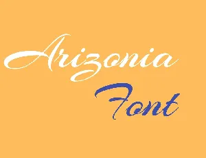 Arizonia font