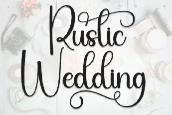 Rustic Wedding Script font